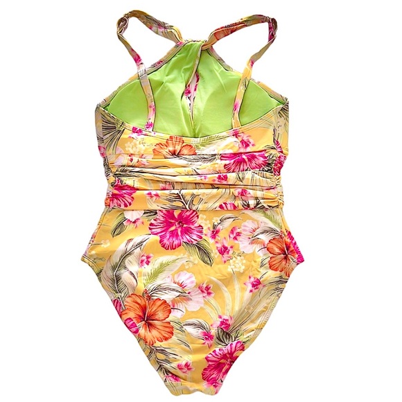 Bleu Rod Beattie Paradise High Neck Keyhole One Piece - Picture 7 of 12